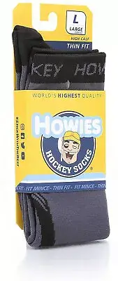 Howies Hockey Thin Fit Tall Hockey Skate Socks - Crew Length Skating Socks
