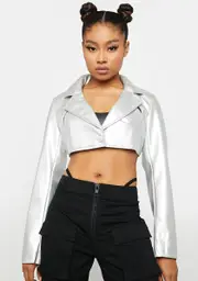 Chrome I Am Fearless Cropped Blazer