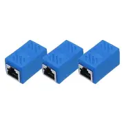 3 Pcs RJ45 Ethernet Coupler, Cat6 Coupler for Cat8/Cat7/Cat6/Cat5e/Cat5,Blue