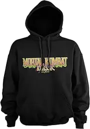 [MORTAL KOMBAT] Officially Licensed Klassic Logo Hoodie (Black), X-Large