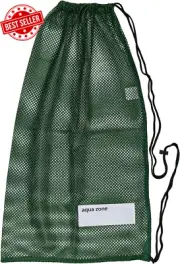 Mesh Drawstring Sports Bag Swimming Beach Gym Travel Equipment Ball Storage