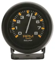 Auto Meter Auto gage Mini Tachometer 2-3/4" Pedestal Mount Black 0-8,000 rpm
