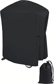 Extended Weber Grill Cover With Storage Bag for Q100 Q1000 Q1200 Q200 Q2000 Q2200 Series With Portable Cart - Longer Replacement for 7113 Cover
