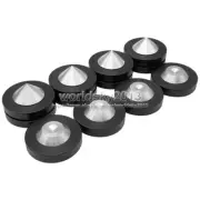 4x 39mm Stainless Speakers Shock Spikes Stand Foot Isolation Feet + Base Pads #3