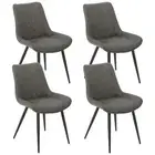 Tyler Fabric Chair (Set of 4) Grey Hometta