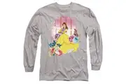 Beauty And The Beast Unisex Adult Belle Flowers T-Shirt (Sport Heather) - UTTV14590