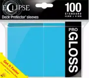 Ultra Pro Gloss Deck Protector Sleeves ECLIPSE SKY BLUE 100ct MAGIC POKEMON FOW