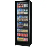 New Upright Super Slim Depth Quiet Running Glass Front Beer Fridge With 5 x LED