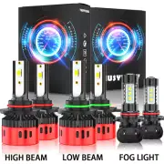 For Dodge Charger 2006 2007 2008 2009 6x 6000K LED Faros Hi/lo luces de niebla (for: Nissan)