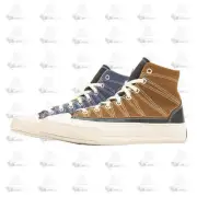 Converse Chuck 70 Hi Brindle Brown Steel Blue White Black Sneaker Shoe Trainer