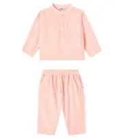 [Molo] Molo Enoz and Sois cotton shirt and pants set M 24 pink