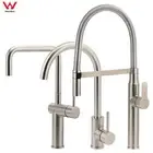 KYLINS WELS Brushed Nickel Round Pull Out Kitchen Laundry Sink Tap Basin Mixer