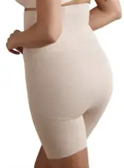 NWT Miraclesuit Shapewear Women's Back Magic High Waist Thigh Slimmer Nude Sz M