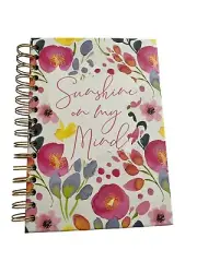 Tri Coastal Design Journal Spiral Notebook Sunshine On My Mind Spring Floral New
