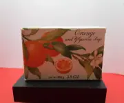 Vintage Crabtree & Evelyn Orange Glycerin Bar Bath Soap - 3 Oz 1980