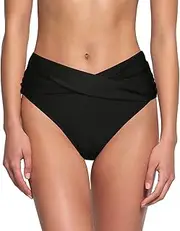 [Okdance] Women's Bikini Bottoms, Twist Front Swimwear Bikini Bottom,Tummy Control Swimsuit Bottoms for Grils Women Pool Beach
