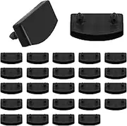 Slatted Frame Brackets, Black, Pack of 24 Slatted Frame Accessories, Plastic Bed Slat Holder, End Cap Holder, Replacement Bed Slatted Frame Caps (54 mm x 10 mm Inside) for Holding Bed Accessories