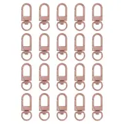 Lobster Claw Clasps, 20Pcs 33mm - Metal Swivel Clasps Snap Hook (Khaki)