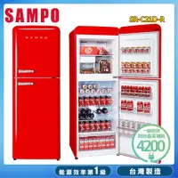 在飛比找momo購物網優惠-【SAMPO 聲寶】210公升一級能效歐風美型變頻雙門冰箱(