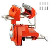 Clamp Bench Vise with Post Universal, 8 Inch Woodworking Vise, 360° Heavy Dut...