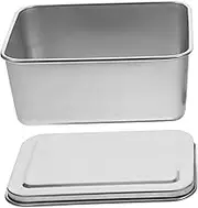FUNNETOYU Cake Pan Nonstick Baking Tin Safe Stainless Steel Versatile for Baking Storage