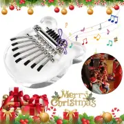 INITER Cute 8 Key Mini Kalimba Acrylic Thumb Piano Gift Keyboard Instrument