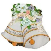 25 in. Wedding Bells Mylar Balloon
