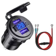 55W PD+Dual 36W QC3.0 Port USB Car Charger Socket for 12-24V Car Boat RV ATV/UTV