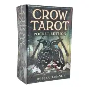 Crow Tarot Pocket Edition by MJ Cullinane (78 Cards + 128 Pg Guidebook)