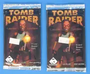 Tomb Raider Collectible Card Game 1999 Lara Croft Quest Booster Pack x2 Sealed