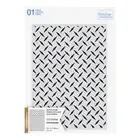Couture Creations Checkerplate Background Stamp 1pc