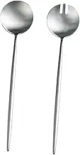 COLLBATH Stylish Salad Serving Utensils Piece Salad Fork Spoon Set Multi-Function Cake Serving Fork for Parties