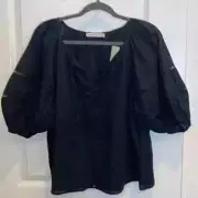 NWT Abercrombie & Fitch Boho Peasant Top RETAIL $50