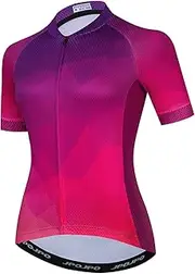 [JPOJPO] Women's Cycling Jersey Short Sleeve Bike Mountain Riding T-Shirt Bicycle Clothing Quick-Dry Tops