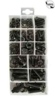 PEARL CONSUMABLES Nuts, Bolts & Spring Washers - Assorted - Pack Of 240 PXP113 [