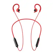 [Free Storage Bag] X1 Neckband Hanging bluetooth Earphone Wireless Bass Handsfree Gaming Headphones with Mic RED COLOR