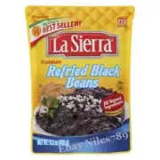 15.2 Oz Pack La Sierra Refried Black Beans Expiration 01/27/2026