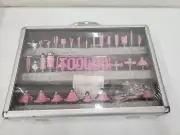 TOOLDO Router Bit Set 35 Pcs Limited Edition Pink, 1/2 Inch Shank, Speical Editi