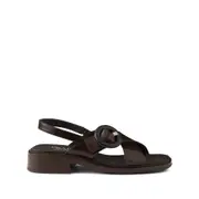 [Prada] Prada Buckled Sandals 36 IT BROWN