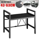 Alu Oven Microwave Shelf Kitchen Organiser Storage Rack Holder Adjustable Stand