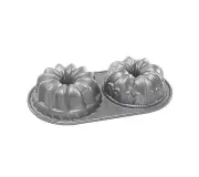 Nordic Ware 84024 Bundt Duet Pan 5 Cup Graphite