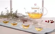 High Grade Glass Tea Pot Tea Cup Tea Set Drinkware