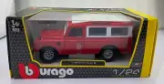 Bburago Item#18-22063 - Model Car - Land Rover Serie II (Red, Scale 1:24) Model