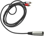 GLSTOY to Audio Adapter Cable Durable Microphone Equipment Converter for Power Amplifiers Mixers Speakers Portable Low Loss Sound Transmission