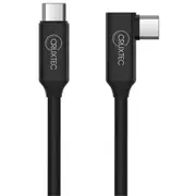 Cruxtec 5m USB-C to USB-C 90 degree angle VR Cable --- Compatible with Oculus Link Cable/ Quest 2 [VCC-05-BK]