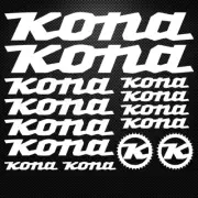 FITS Kona Vinyl Stickers Sheet Bike Frame Cycle Cycling Bicycle Mtb Road