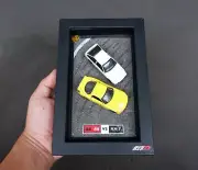 Toyota AE86 VS Mazda RX7 1:64 Scale in Frame - Inspired Initial D Anime / Manga