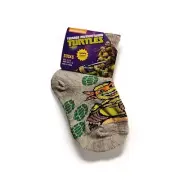 New Nickelodeon Michelangelo Gray Socks Size 4.5-5