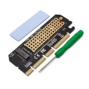 m.2 M-Key Adapter PCIE Express Card NVME SSD PCI-E Storage Expansion Bracketless