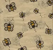 240 Sheets Buzzing BUMBLE BEE Tissue Paper on Kraft # 302 ~ BULK PRICING